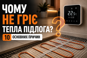 Чому не гріє тепла підлога &mdash; 10 основних причин фото