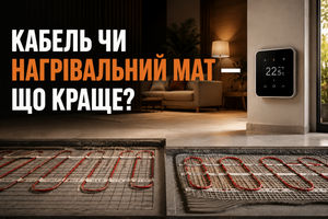 Кабель чи нагрівальний мат &mdash; що краще? фото